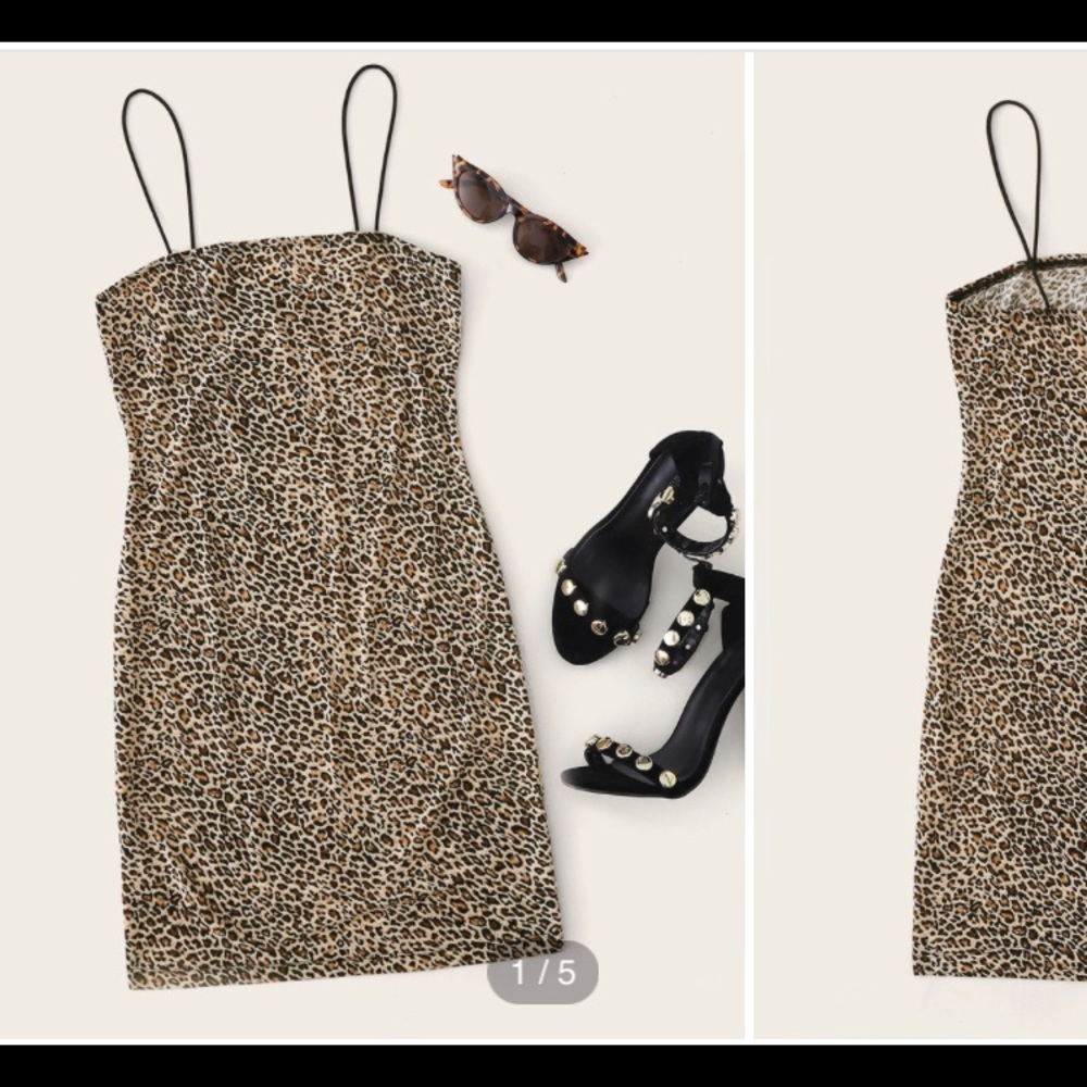 Cheetah Print Bodycon Dress
